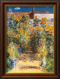 Le jardin de l'artiste à Vétheuil Affiche par Claude Monet