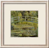 Water Lily Pond and Bridge Posters by Claude Monet