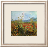 Field with Poppies Lámina giclée enmarcada por Vincent van Gogh Field with Poppies Lámina giclée enmarcada por Vincent van Gogh