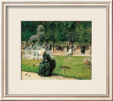 Au Luxembourg, 1889 Affiches par Charles Courtney Curran