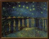 La noche estrellada sobre el Ródano, ca. 1888 Láminas por Vincent van Gogh