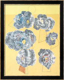 Fleurs sur Fond Jaune Posters par Max Ernst