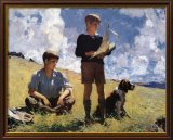 Zwei Jungen Poster von Frank Weston Benson