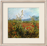 Field with Poppies Lámina giclée enmarcada por Vincent van Gogh Field with Poppies Lámina giclée enmarcada por Vincent van Gogh