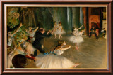 Ensayo en el escenario Lámina giclée enmarcada por Edgar Degas Ensayo en el escenario Lámina giclée enmarcada por Edgar Degas