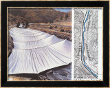Over the River VII: Above Posters av Christo Over the River VII: Above Posters av Christo