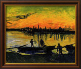 The Stevedores in Arles Kehystetty giclee-vedos tekijänä Vincent van Gogh