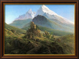 Majesté montagnarde Posters par Caspar David Friedrich