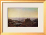 Morning in the Riesengebirge Estampe encadrée par Caspar David Friedrich