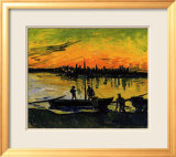 The Stevedores in Arles Estampe encadrée par Vincent van Gogh
