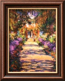Une allée du jardin de Monet, Giverny Affiches par Claude Monet