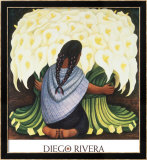 The Flower Seller, c.1942 Affiches par Diego Rivera