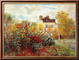 Le jardin de l'artiste à Argenteuil Poster par Claude Monet