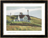 Colina y casas en Cape Elizabeth Maine Láminas por Edward Hopper