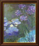 Water Lilies and Agapanthus Láminas por Claude Monet