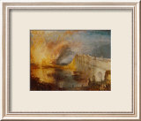 Der Brand der Houses of Parliament Poster von William Turner