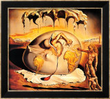 Enfant géopolitique observant la naissance de l'homme nouveau Poster par Salvador Dalí