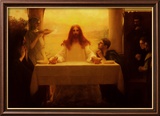 Le Christ et les disciples à Emmaüs Posters par Pascal Adolphe Jean Dagnan-Bouveret