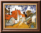 Street in Auvers (Les Toits Rouges), c.1890 Poster par Vincent van Gogh