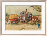 Caravans Encampment of Gypsies Lámina por Vincent van Gogh Caravans Encampment of Gypsies Lámina por Vincent van Gogh