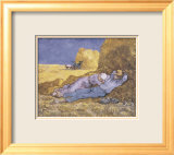 Descanso a mediodía (inspirado en Millet), ca.1890 Láminas por Vincent van Gogh