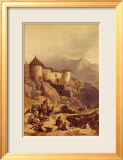 El fuerte de la colina de Ghulab Sinj Póster por David Roberts El fuerte de la colina de Ghulab Sinj Póster por David Roberts