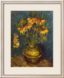 Corona imperial en un jarrón de cobre Láminas por Vincent van Gogh