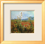 Field with Poppies Lámina giclée enmarcada por Vincent van Gogh Field with Poppies Lámina giclée enmarcada por Vincent van Gogh