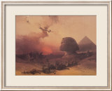 Arrivée du simoun, désert de Gizeh Posters par David Roberts