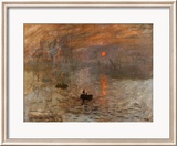 Impression, Rising Sun Posters by Claude Monet