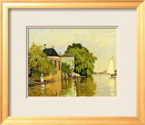 Landscape at Zaandam IV Framed Giclee Print by Claude Monet