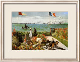 Balcony on the Sea at Saint Adresse Prints by Claude Monet