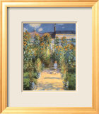 Le jardin de l'artiste à Vétheuil Affiches par Claude Monet