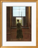 Caspar David Friedrich - Woman at the Window - Çerçeveli Giclee Baskı Caspar David Friedrich - Woman at the Window - Çerçeveli Giclee Baskı