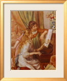 Two Girls at the Piano Posters by Pierre-Auguste Renoir