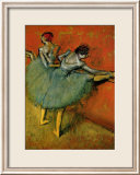 Tanzerinnen an der Stange Ballerina Affiches par Edgar Degas