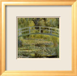 Water Lily Pond and Bridge Prints by Claude Monet