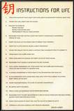 Instructions for Life Dalai La Prints