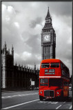 London - Red Bus Lamina Framed Poster