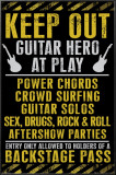 Keep Out - Guitar Hero Posters
