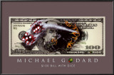 $100 Bill with Dice Posters by Michael Godard