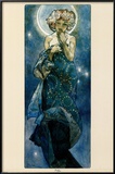 The Moon Posters by Alphonse Mucha