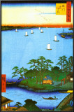 Inlet At Awa Province Poster by Ando Hiroshige Inlet At Awa Province Poster by Ando Hiroshige