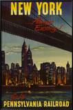 New York by Pennsylvania Railroad Prints
