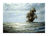 Running on the North Atlantic Láminas por Montague Dawson