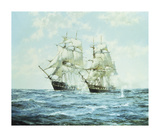 The 'President' and the 'Little Bell' Lámina por Montague Dawson