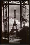 Torre Eiffel Através dos Portões Pôsteres por Alexandre-Gustave Eiffel