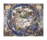 Haemisphaeri Graphicum Coelitietum Sceno Australae Stella Terrae, 1660 Premium Giclee Print by Hendrik Hondius