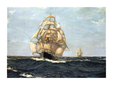 The Pride Of The Ocean - 'Cutty Sark' Reproduction procédé giclée Premium par Montague Dawson