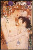Mother and Child (detail from The Three Ages of Woman), c.1905 Print by Gustav Klimt
